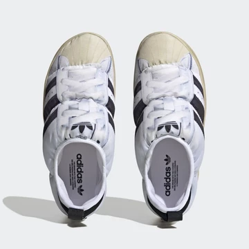 adidas Puffylette Superstar White Black - Oben
