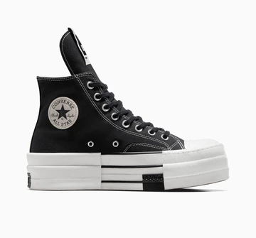 Rick Owens DRKSHDW x Converse DBL DRKSTAR Chuck 70 Low Black - außen