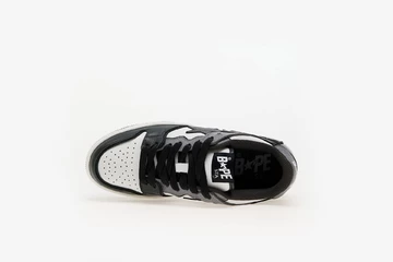 Der Bape Sk8 Sta M1 White Black Grey von oben