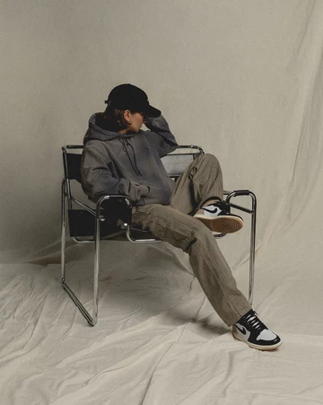 Jordan 1 High Latte Lookbook Model