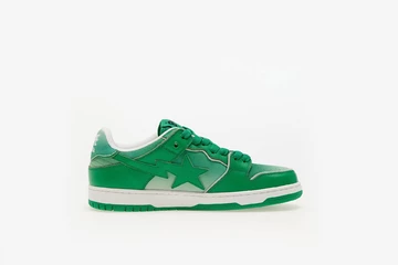 Die Innenseite des Bape Sk8 Sta M1 Green