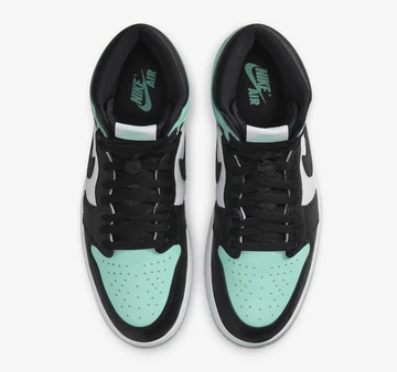 Air Jordan 1 High Green Glow von oben