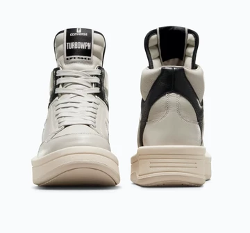 Rick Owens Converse Turbowpn Mid Pelican Vorne und Hinten