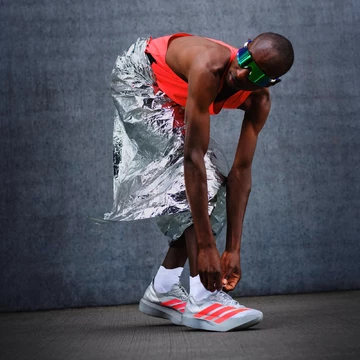 adidas Adizero Pro Evo 2 Silver Metallic Mood worn 3