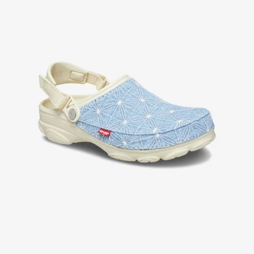 Levi's Crocs All-Terrain Clog Sashiko Light Wash - seitlich