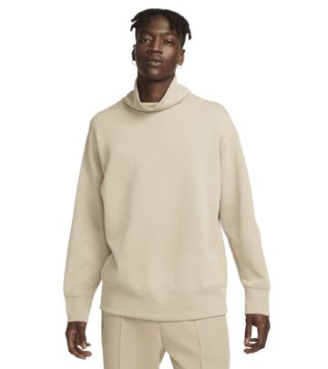Nike Tech Fleece Reimagined Kollektion - Rollkragen Creme