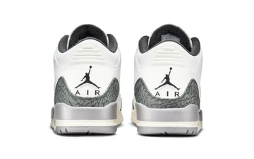 Jordan 3 Retro Cement Grey von hinten