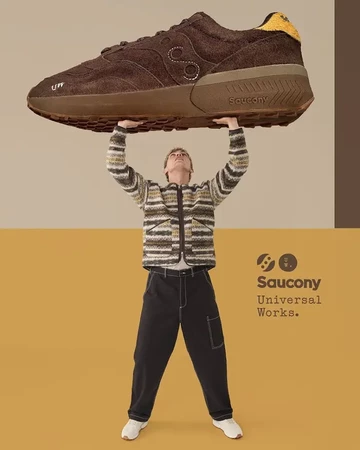 Universal Works Saucony Jazz NXT Lookbook Model