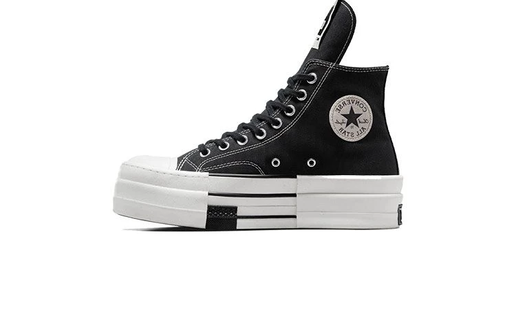 Rick Owens DRKSHDW x Converse DBL DRKSTAR Chuck 70 Low Black