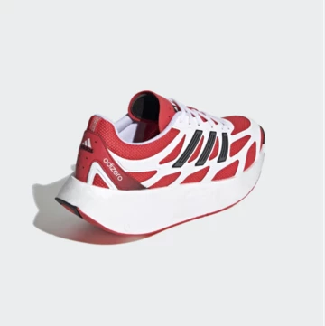 adidas Adizero Aruko Cloud White Pure Ruby schräg von hinten