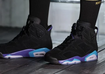 Jordan 6 Aqua On Feet