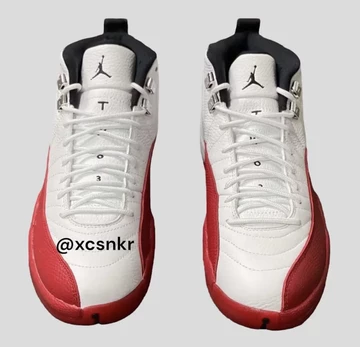 Jordan 12 Cherry Leak Bilder von vorne