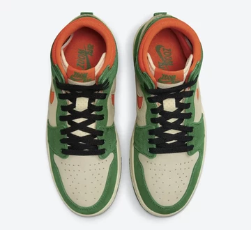 Jordan 1 High Zoom CMFT 2 Pine Green von Oben