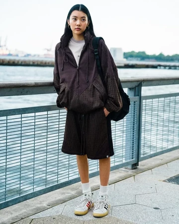 Song For The Mute adidas Campus 80s Bliss Lookbook Model On-Feet