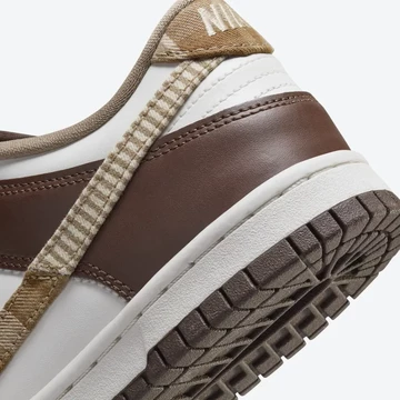 Dunk Low GS Brown Plaid Detail Ferse