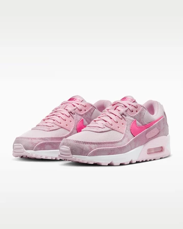 Nike Air Max 90 Pink Denim Paar seitlich