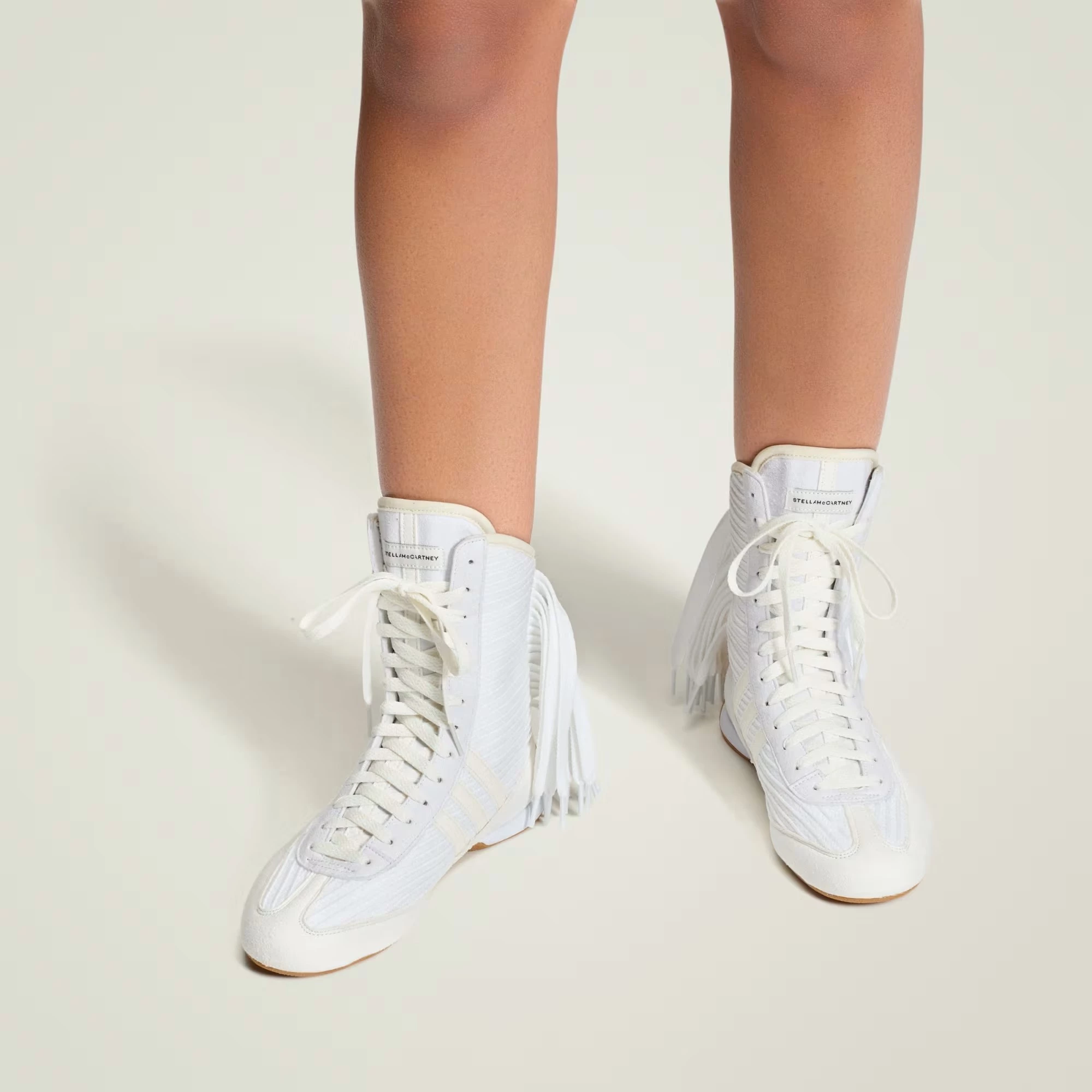 週末セールadidas × Stella McCartney RASANT V3 ADIDAS BY STELLA MCCARTNEY Rasant V3 fringed vegan-trimmed