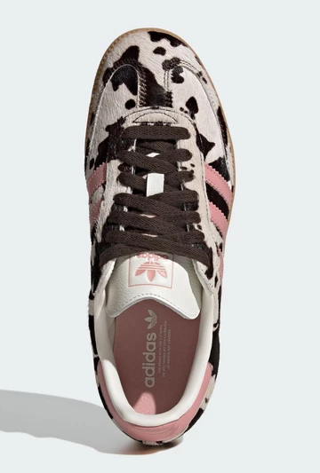 adidas Samba Cow Print Pink Wonder Mauve von oben