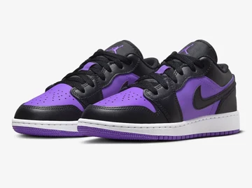 Jordan 1 Low GS Purple Venom Paar