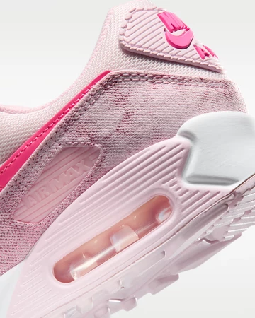Nike Air Max 90 Pink Denim Ferse Details