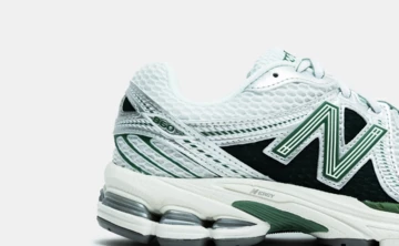 Northern Lights New Balance 860 v2 Pack Mallard Greed Detail Logo