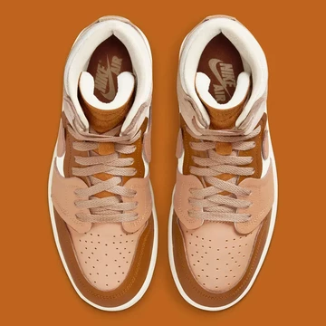 Jordan 1 High MM Medium Brown von oben