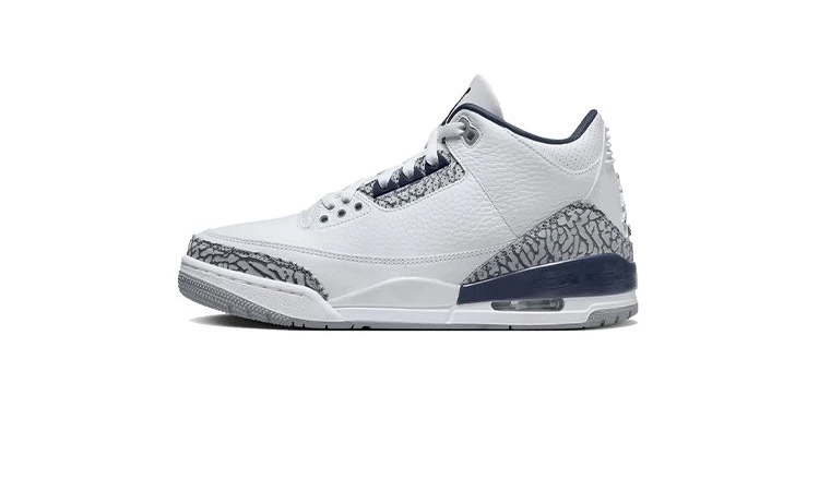 Black blue jordan 3 online