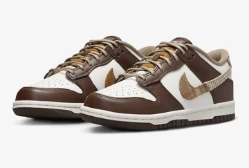 Dunk Low GS Brown Plaid Paar
