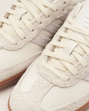 Naked x adidas Crystal White Samba OG Upper Details