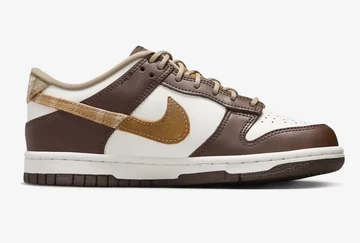 Dunk Low GS Brown Plaid Innenseite