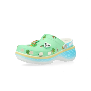 Animal Crossing x Crocs Classic Platform Clog schräg seitlich