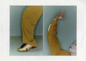 Kiko Kostadinov ASICS Gel-Teremoa Medallion Yellow Lookbook