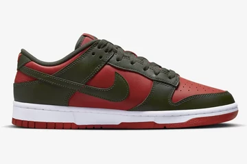 Dunk Low Mystic Red Cargo Khaki Innenseite