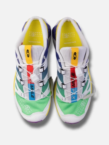 MM6 x Salomon XT-4 Mule Pack Blue Paar von oben