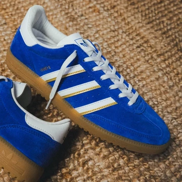 adidas Hand 2 Blue White Detail Außenseite