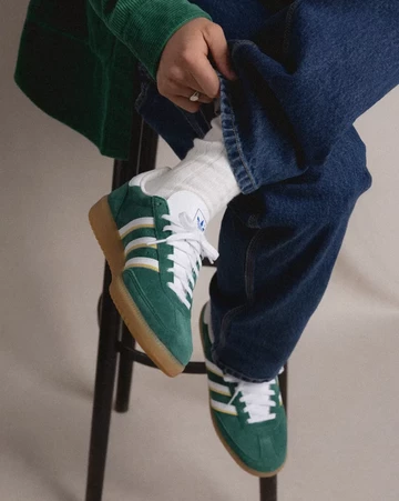 adidas Hand 2 Green White On Feet