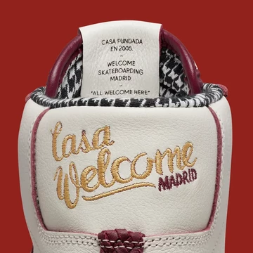 Welcome Skateboards Nike SB Blazer Mid Details Fersenlogo