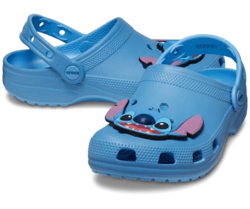 Lilo & Stitch Crocs Classic Clog Stitch von der Seite und von Vorne