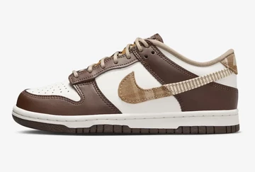 Dunk Low GS Brown Plaid Außenseite