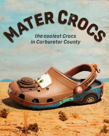 Cars Crocs Classic Clog Mater Hook