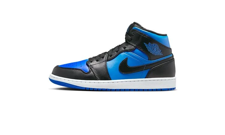 Jordan 1 Mid Black Royal Blue