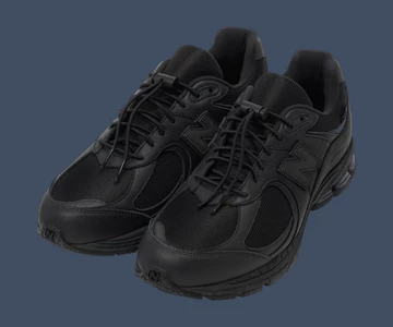 JJJJound x New Balance 2002R Gore-Tex Black schräg von oben