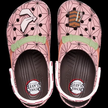 Demon Slayer x Crocs Classic Clog Espresso von oben