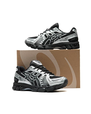 ASICS Gel Kayano 12.1 Silver Black Schuhkarton