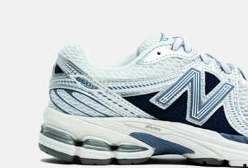 Northern Lights New Balance 860 v2 Pack Arctic Grey Detail Logo