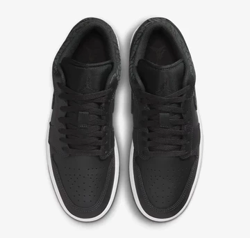 Jordan 1 Low Black Elephant von Oben