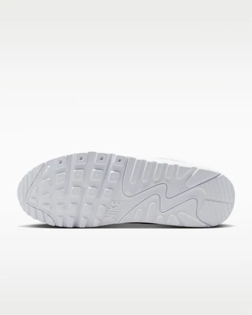 Nike Air Max 90 Premium White & Metallic Silver Sohle