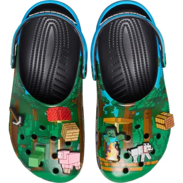 Minecraft x Crocs Classic Clog Paar von oben