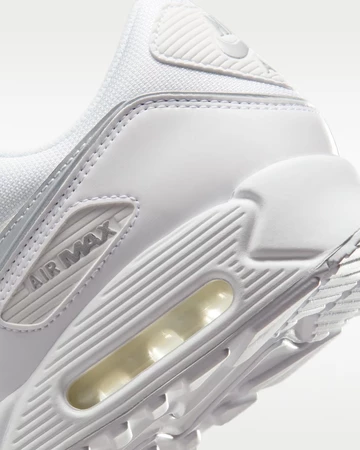 Nike Air Max 90 Premium White & Metallic Silver Detailbild