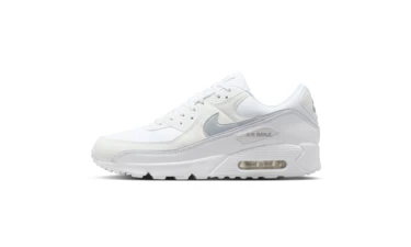 Nike Air Max 90 Premium White & Metallic Silver